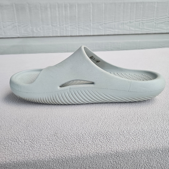 Crocs Mellow Recovery Slide Sandals Men 9 Women 1l Light Grey Cushion Slip-On - Picture 3 of 11